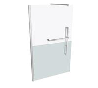 Pared lateral cuadrada HÜPPE Duplo pure Walk-In 1 pieza, ancho: 120 cm, lado ...