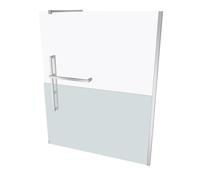 Pared lateral cuadrada HÜPPE Duplo pure Walk-In 1 pieza, ancho: 160 cm,