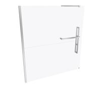 Hüppe Duplo pure Walk-In Panel lateral de 4 esquinas de una sola pieza, anchura:180cm, fijación izquierda, DT0006C91321, Cabinas de ducha: Perfil color cromo Cristal ESG transparente