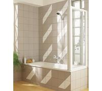 Pared lateral de Kermi VARIO 2000 TWD 08014, V2TWD080141PK, Color: Silver Matt Gloss Real Glass clear Clean
