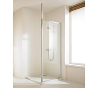 Panel lateral HÜPPE Alpha 2, autónomo, cabina, 700x1900mm, totalmente enmarcado, AL1350087264, Cabinas de ducha: Color del perfil plata mate Vidrio artístico Pacific S transparente