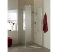 Pared lateral Kermi FILIA XP TWD 08020, FXTWD08020VPK, Color: Plata Alto Brillo Vidrio Real Claro Limpio