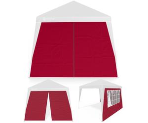 Pared Lateral Pabellón Plegable Capri Set de 2 Rojo 3x3m