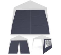 Pared lateral plegable cenador Capri set 2 antracita 3x3m