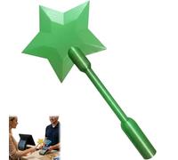 Pared para tarjetas de crédito, 3D impresas en pared, para pagar, Star Magic Wands Contactless Payment Card Holder for Tap-to-Pay Credit & Débito, Novelty Gift (Green)