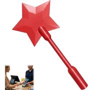 Pared para tarjetas de crédito, 3D impresas en pared para pagar, Star Magic Wands Contactless Payment Card Holder for Tap-to-Pay Credit & Debit Cards, Novelty Gift (rojo)