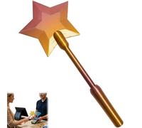 Pared para tarjetas de crédito, 3D impresas para pagar, Star Magic Wands Contactless Payment Card Holder for Tap-to-Pay Credit & Debit Cards, Novelty Gift (Gold)
