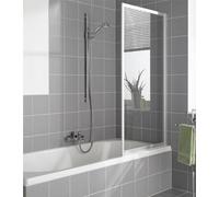Pared plegable Kermi VARIO 2000 FW1 07014, V2FW1070142PK, Color: Blanco Genuino vidrio transparente Clean