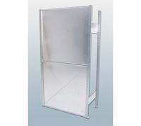 Pared posterior galvanizada eurokraft pro, para altura de 2500 mm