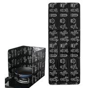 Pared protectora antisalpicaduras de - Protector plegable contra salpicaduras de estufa de cocina, barrera de grasa de aluminio