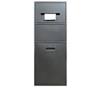 Pared rectangular para baño, estantes empotrados impermeables y soporte para papel higiénico, armario de almacenamiento con puerta para accesorios de cocina y baño