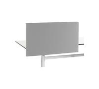 Pared separadora acústica estándar para mesas con esquinas rectas altura 650 mm, textil