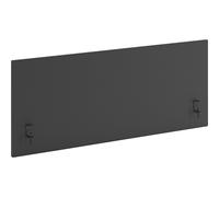 Pared separadora acústica estándar para mesas con esquinas rectas altura 650 mm, textil
