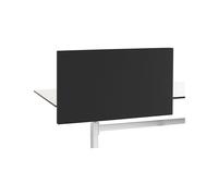 Pared separadora acústica estándar para mesas con esquinas rectas altura 650 mm, textil