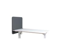 Pared separadora acústica para mesa Softline Event, suspendida hacia abajo altura 650 mm, textil
