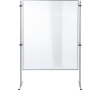 Pared separadora funcional eurokraft basic, placa de policarbonato con nervadura