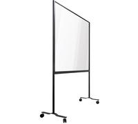 Pared separadora, móvil eurokraft pro, de plexiglás, con marco de aluminio