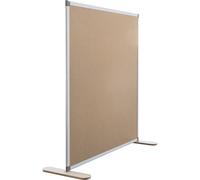 Pared separadora NATURAL SMIT VISUAL, A x P 1250 x 500 mm, con cartón de nido de abeja