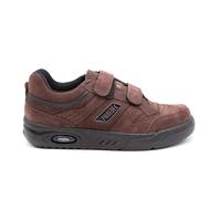 Paredes DP104 Zapatillas de deporte,de piel,suela de goma,sneakers,cierre con dos tiras adhesivas,clásicas para caballero MARRON