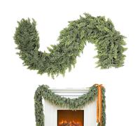 Paredes falsas - Decoración de vacaciones, guirnalda verde, planta de Navidad | Tienda de vacaciones falsas Escaleras Decoración para paredes, sala de estar, boda en interiores, mesas de comedor, casa