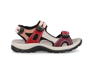 Paredes VP22176 Sandalias para mujer, color rojo y burdeos, sandalias deportivas para chicas, con velcro y piso de goma MUJER SANDALIAS ROJO 36