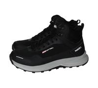 Paredes - Zapatilla abotinada deportiva,material sintético y tela,cierre de cordones,botas con tacos para: Mujer color: NEGRO talla:40