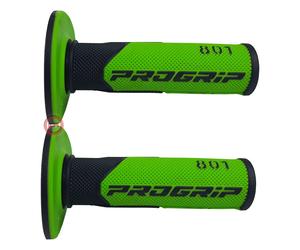 Pareja 2 Manijas Progrip 801 Verde Gel D.22-25 Universales Cross Motocross