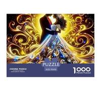 Pareja Bailando Romántica Puzzle de 1000 Piezas Papel para Adultos Escena de Baile Juego de Puzzle 1000 Piezas Relajación Decoración Hogar Regalo 70x50cm/1000pcs