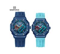 (Pareja-BEBEBE) NAVIFORCE Nuevos relojes deportivos para amantes de la moda Reloj cronógrafo de cuarzo