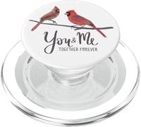 Pareja Cardenal Pájaro Tú y yo Juntos para Siempre PopSockets PopGrip para MagSafe