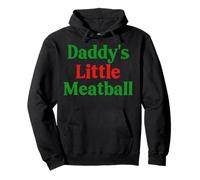 Pareja Daddy'S Little Meatball Mommy's Little Italian Funny Sudadera con Capucha