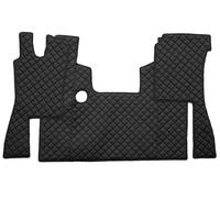 Pareja De Alfombras + Funda De Ecopele Negra Para Scania Serie 4