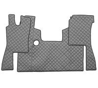 Pareja De Alfombras + Funda De Ecopiel Gris Para Scania Serie 4