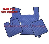 Pareja De Alfombrillas + Funda De Ecopiel Azul Man Tgx Cambio Manual