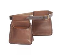 Pareja de Bolsas ojeo largas con cinturón en Piel de Serraje engrasada (ribeteada)