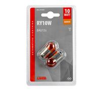 Pareja De Bombillas Naranjas Para Moto 12V 10W BAU15s Esférica