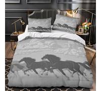 Pareja de caballitos de mar Funda de Edredón Cierre de Cremallera Oculta Juego de 3 Piezas Impresión 3D incluye Fundas de Almohada Fantasía submarina Funda Edredon for niña Super king（260x220cm）