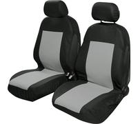 Pareja De Fundas De Asiento Delanteras Saturn Auto Universal Negro/Gris START