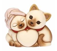 Pareja de Gatos Siameses de cerámica, pequeño