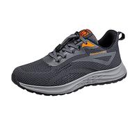 Pareja de Hombres de Primavera y Verano nuevos Zapatos Ligeros de Moda Antideslizantes para Caminar Zapatos de Edad y Ancianos Botas Descanso Nieve Hombre (Dark Gray, 40)
