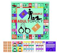Pareja de juegos para papel de cita Juegos de mesa de parejas para adultos divertidos con Dares 2 jugadores Binking Card Game para clubes nocturnos, aniversario, pareja de San Valentín para la cita