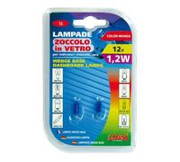 Pareja De Lámparas Bombillas Azules Con Base De Vidrio 1,2W T5 Para Tablero