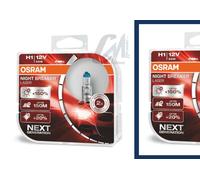 Pareja De Lámparas Osram H1 Night Breaker Laser 12V 55W 64150NL-HCB +150% Brillo