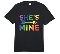 Pareja de Lesbianas Ella es mía Soy Ella Coincidencia Orgullo LGBT Comfort Colors Adult Heavyweight T-Shirt