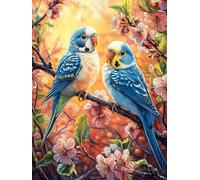 Pareja de Loros en el jardín de Flores Puzzle 1000 Piezas Juguete Educativo Familiar Rompecabezas 3D para Hombres Y Mujeres Construir Maquetas Desafío Intelectual 1000 PCS