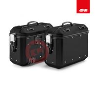 Pareja De Maletas Laterales 36L De Aluminio GIVI Monokey Trekker Dolomiti Negro