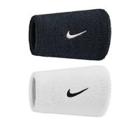 Pareja De Muñequera Alta Tenis Padel Nike SWOOSH Doublewide Toalla B/N