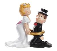 Pareja de Novios con Anillo decoración para Tarta para decoración de Mesa