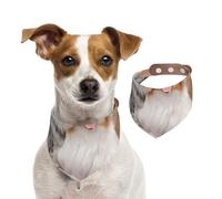 Pareja de Perros pastores australianos Aussies,Pañuelos de algodón para Perros, Bufandas Ajustables para Mascotas,M