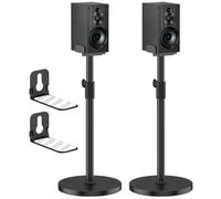 Pareja de Soportes de Altavoz con sujeción Bilateral compatibles con Sony SS-CS5/SS-CS5M2/SA-RS5/SRS-RA3000, Regulables en Altura de 74 cm a 96 cm